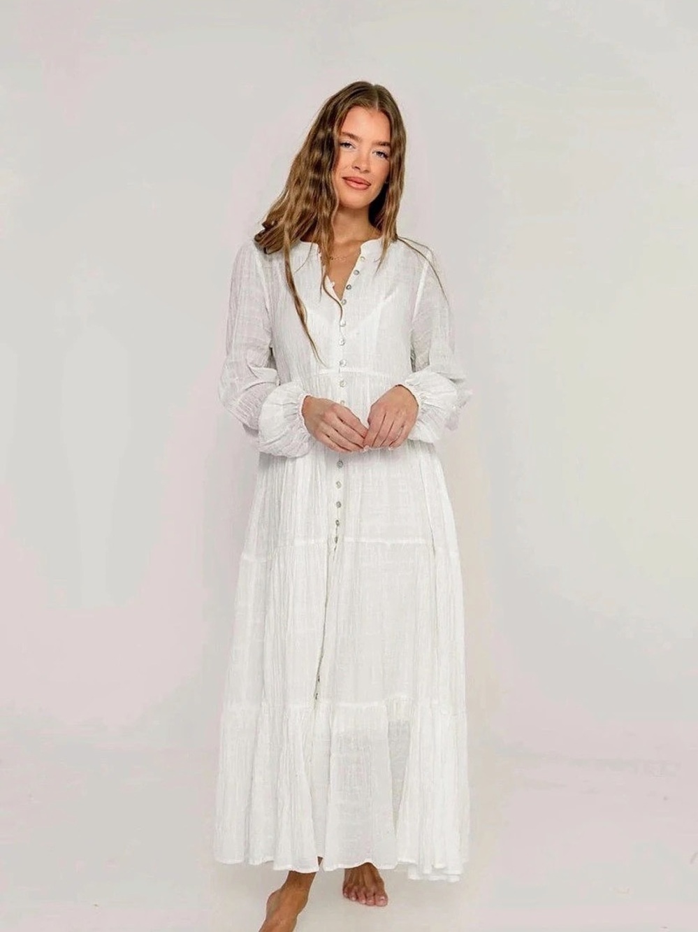 Worth New York White Maxi Dress Like New